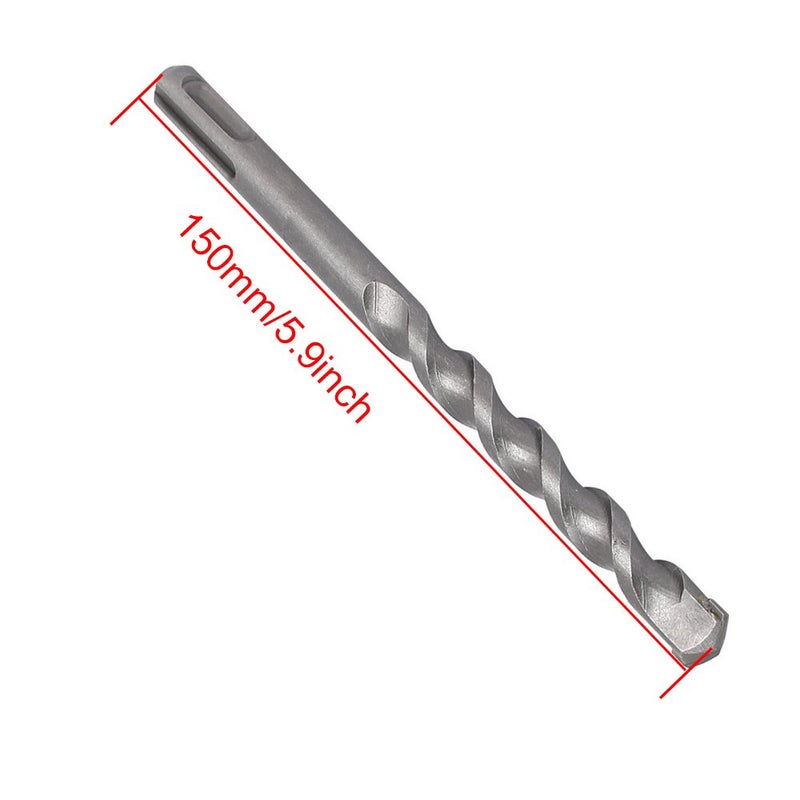 LDEXIN 10mm/0.4inch Diameter Carbide Tipped Masonry Impact Concrete Drill Bit SDS-Plus Rotary Hammer Bit 150mm/5.9inch Long - Image 3